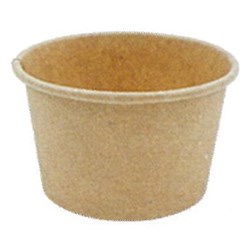 CONTAINER SAUCE ROUND 70ML PLA LINED PAPERBOAR KRAFT 100S(10) # EC-PLC01N ENVIROCHOICE